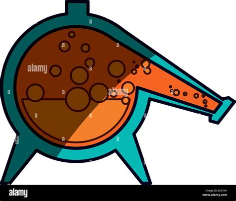 Matraz de destilación química Imagen Vector de stock Alamy