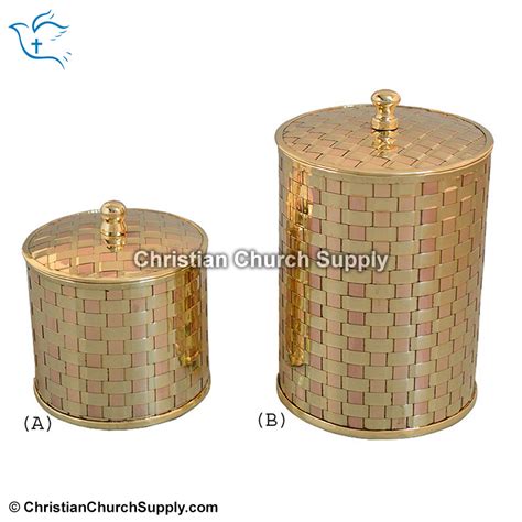 pyx brass pyx set communion pyx  handle solid brass pyx church