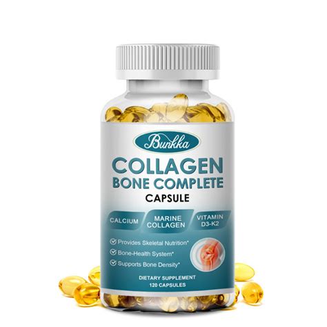 Collagen Bone Complete Capsules With Calcium and Vitamins for Skin ...