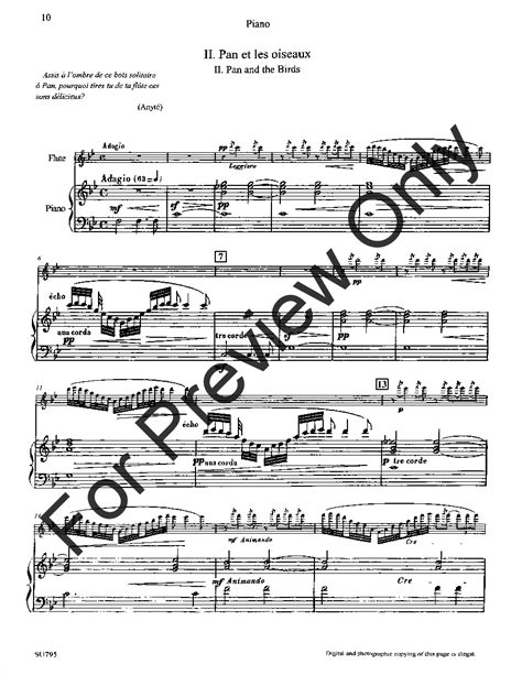 La Flute De Pan Op 15 Flute Solo With Pia Jw Pepper Sheet Music