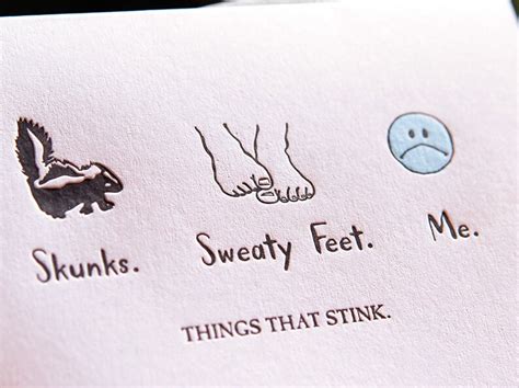 I Stink Letterpress Card - Etsy