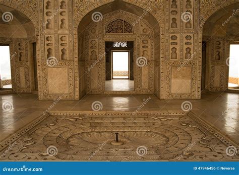 Red Fort Interior Stock Photo - Image: 47946456