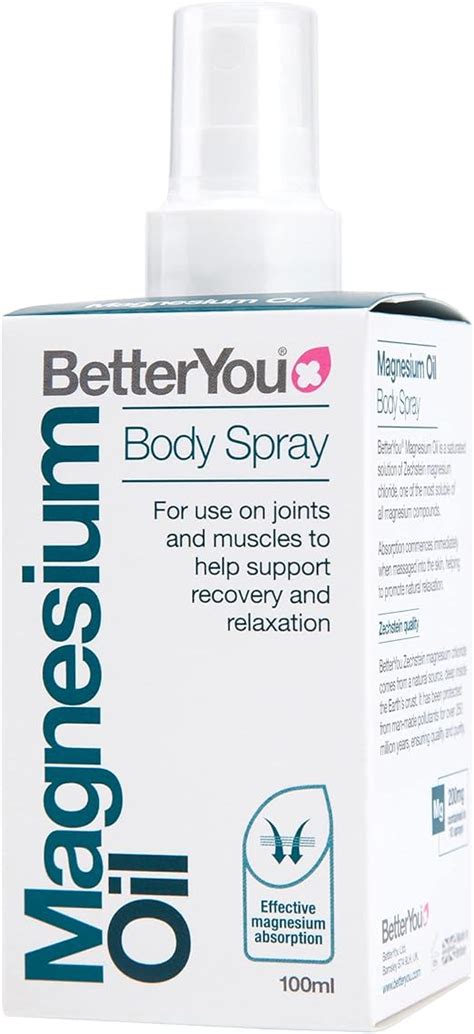 Betteryou Magnesium Oil Body Spray Pure Clean And Natural Source Of