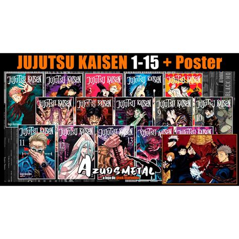 Kit Jujutsu Kaisen Batalha De Feiticeiros Vol Poster Mang