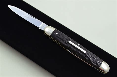 Ixl Wolstenholme Sheffield Made 2 Blade Black Fibre Scaled Pen Knife C1890 The Sheffield