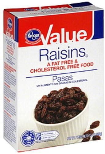 Kroger Raisins 15 Oz Nutrition Information Innit