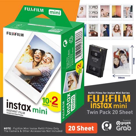 Jual Fujifilm Refill Instax Mini Film Twinpack Plain 20 Lembar For