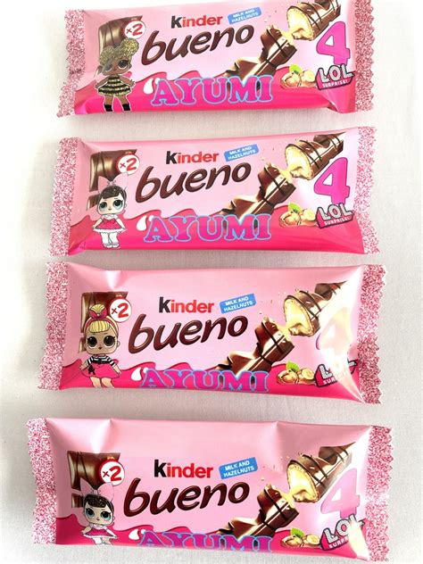 Lot de 4 Kinder Bueno personnalisé Tous les produits Les produits