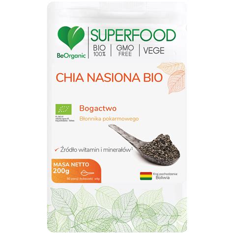 Chia Nasiona Bio G Beorganic Sza Wia Hiszpa Ska Salvia Hispanica