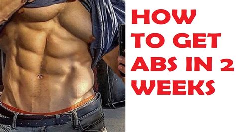 How To Get Abs In 2 Weeks Six Pack Ab Workout Tutorial Youtube