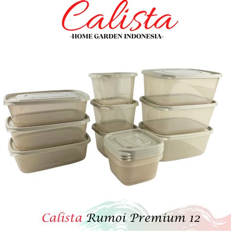 Jual Calista Toples Set Plastik Calista Rumoi Premium Set Isi Pcs