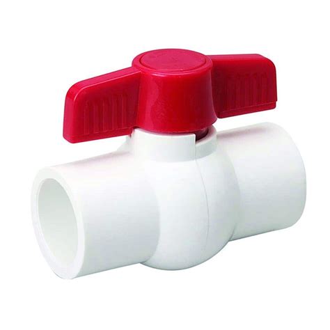 Everbilt In Pvc Slip X Slip Ball Valve Hn The Home Depot