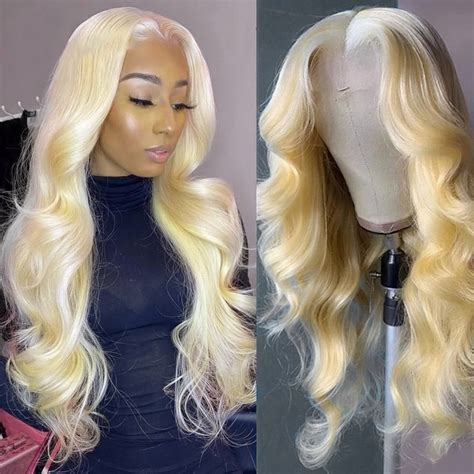 Colorful Wig Body Wave Lace Front Wig 13x4 Hd Lace Frontal Wig Light B