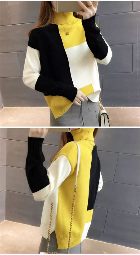 Drop Shoulder Color Block Sweater Artofit