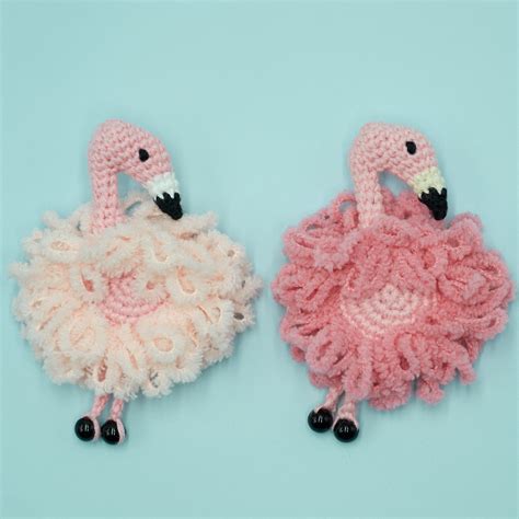 Crochet Pattern Brooch Pink Flamingo Amigurumi Pattern Etsy