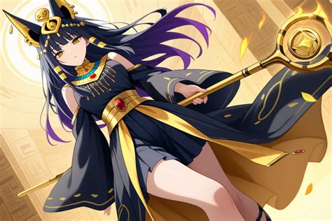 Egyptian Anime Girl By Azuredrops Ai On Deviantart