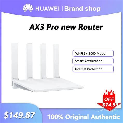 Huawei AX3 Pro New Router Wi Fi 6 3000 Mbps Signal Repeater 2 4GHz