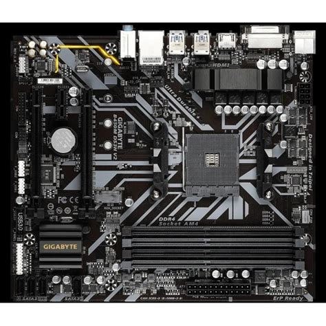 Gigabyte B450m Ds3h V2 Amd Am4 Micro Atx Motherboard