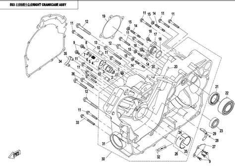 Diagram Cfmoto Cforce Cf Right Crankcase Assy E