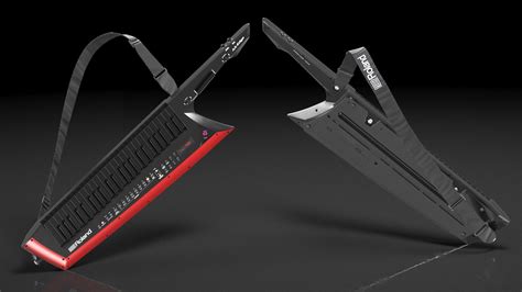 Black Keytar Roland Ax Edge 3d Model 39 3ds Blend C4d Fbx Max