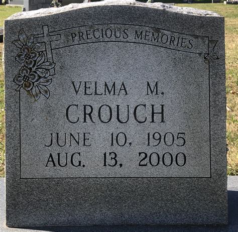 Velma M Molen Crouch 1905 2000 Find A Grave Memorial