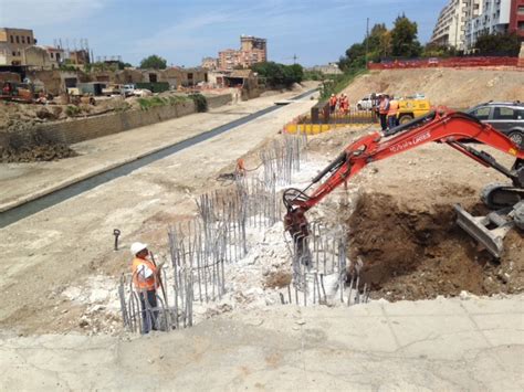 Foto Sorgono I Piloni Per Il Nuovo Ponte Sul Fiume Oreto Mobilita Palermo