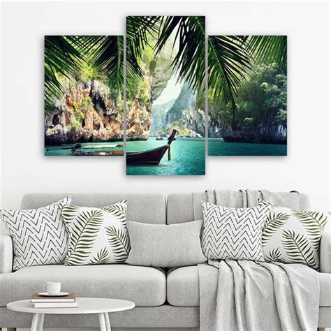 Sansibar Home 3 Tlg Leinwandbilder Set Tropical Bay Wayfair De