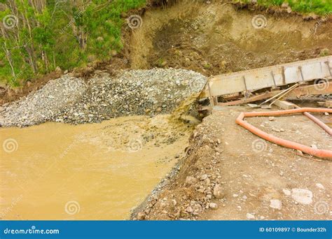 Placer Mining At A Small Claim In The Yukon Territories Stock Image