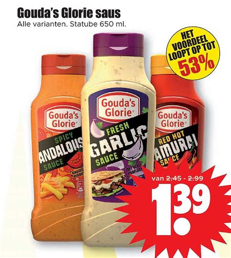 Gouda S Glorie Saus Aanbieding Bij Dirk Folders Nl