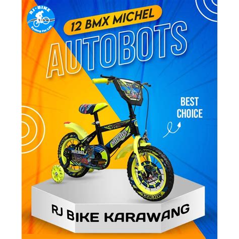 Jual Sepeda Anak Laki Laki Bmx Michel Autobots And Pogo 12 16 Dan 18 Inch