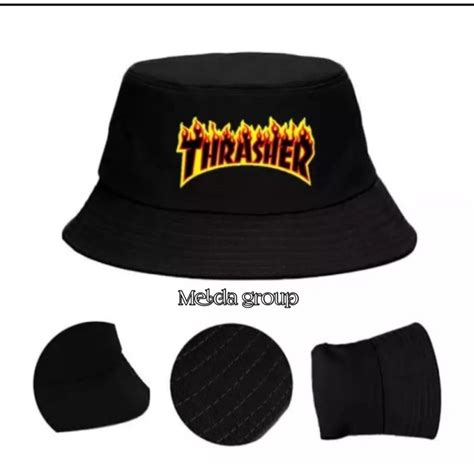 Jual New Topi Bucket Hat Thrasher Model Terbaru Bucket Pria Wanita