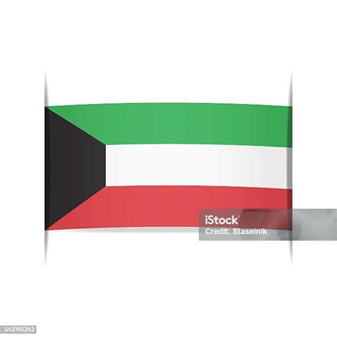 Ilustración De Bandera De Kuwait Elemento Para La Infografía Y Más Vectores Libres De Derechos