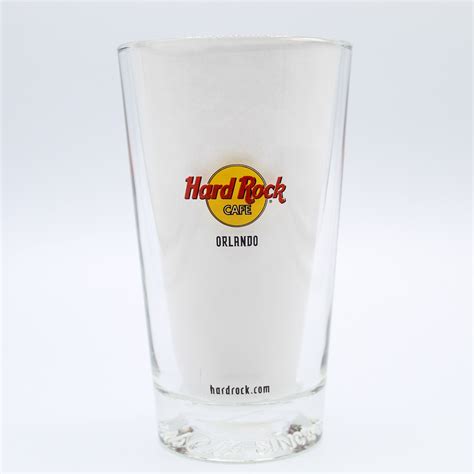 Beer Pint Glass Hard Rock Cafe Orlando