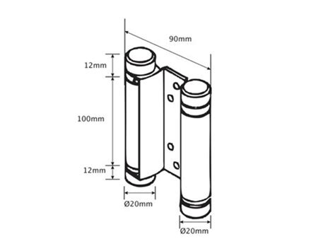 410 Double Acting Spring Hinge Interior Effects