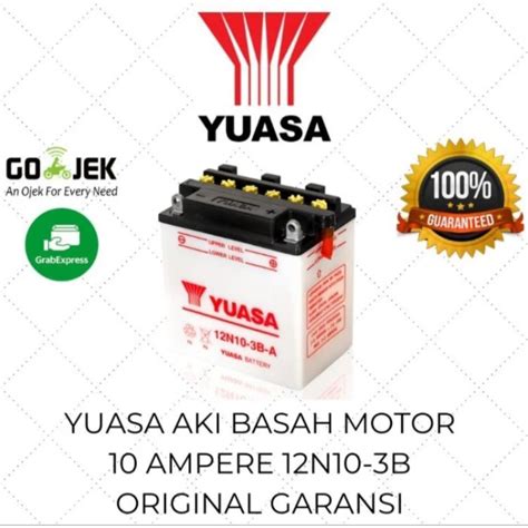 Jual Yuasa Aki Basah Motor Ah Vespa Excel Viar Roda Accu N B