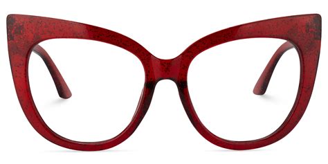 Cat Eye Red Eyeglasses Red Eyeglasses Red Cat Eye Glasses Pink Eyeglasses