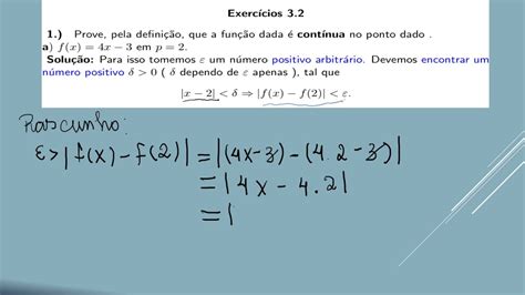 Exercício Resolvido 1 A Função Contínua Guidorizzi Capítulo 3 Vol1