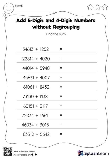 Add Digit And Digit Numbers Without Regrouping Horizontal Addition