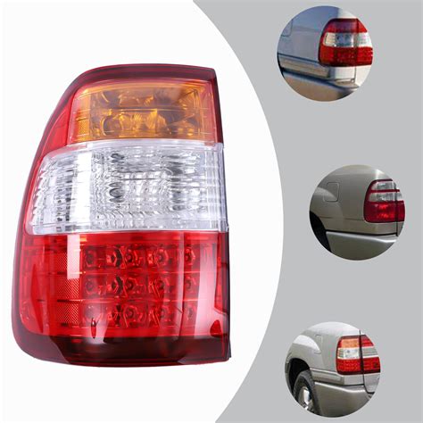 For Toyota Land Cruiser 1998 2007 1 Pair Outer Rear Tail Lights LED