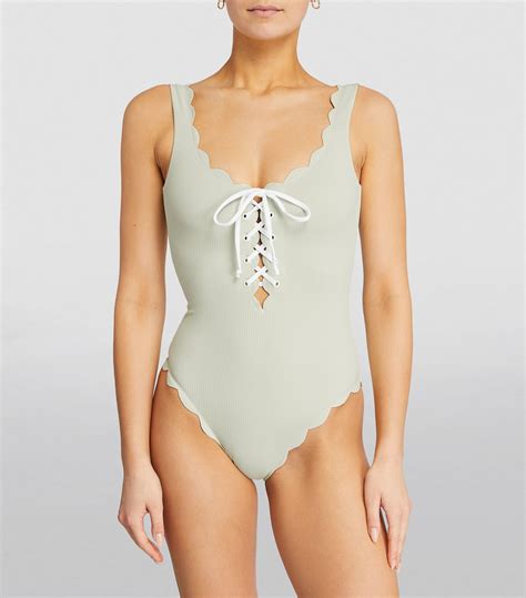 Womens Marysia Green Palm Springs Tie Swimsuit Harrods CountryCode