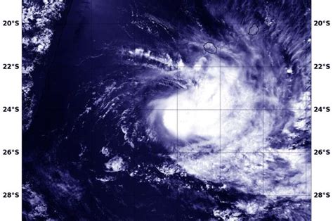 NASA spots Tropical Cyclone Carlos south of La Reunion Island