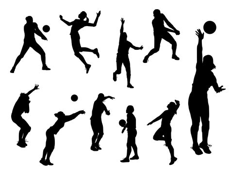 Volleyball Silhouette SVG