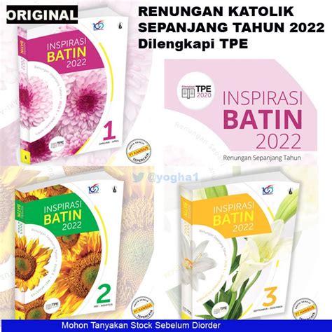 Jual Inspirasi Batin Renungan Harian Katolik Sepanjang Tahun