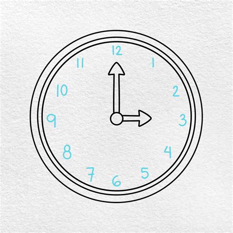 How To Draw A Clock Helloartsy