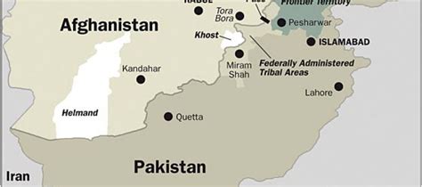 Afghanistan Border Map