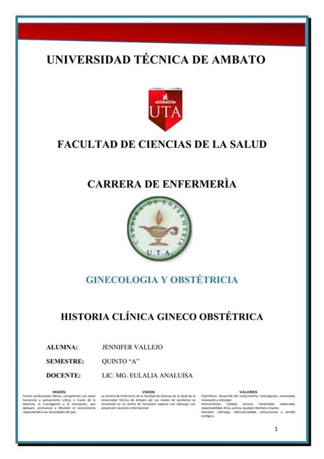 Historia clínica gineco obstetrica PDF