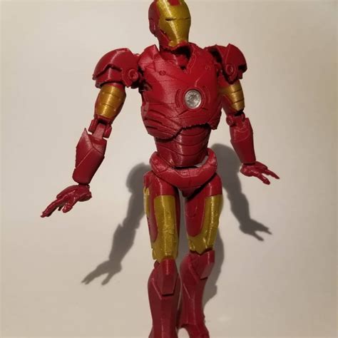 3D Print Of Iron Man MK3 Articulated Figure By Twistedmetalprototyping