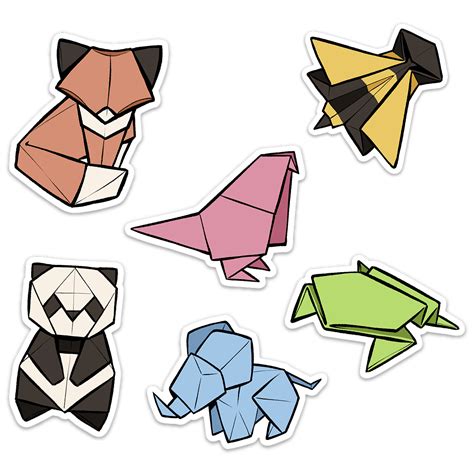 🐝 STICKERS | Origami Animals – FrameRate