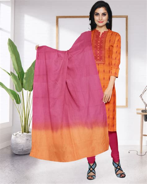 Buy Orange Color Raw Silk Salwar Suit For Women Silk Museum Silkmuseumonline