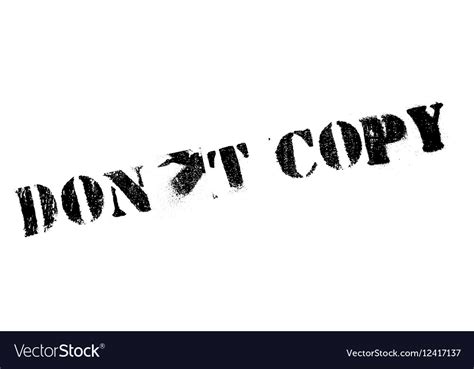 Do Not Copy Rubber Stamp Royalty Free Vector Image